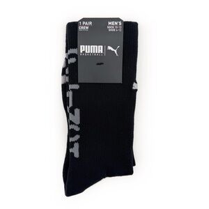 Puma Basketball Crew Socks Mens Black Gray Crew Socks Don’t Flinch Sporty Gift